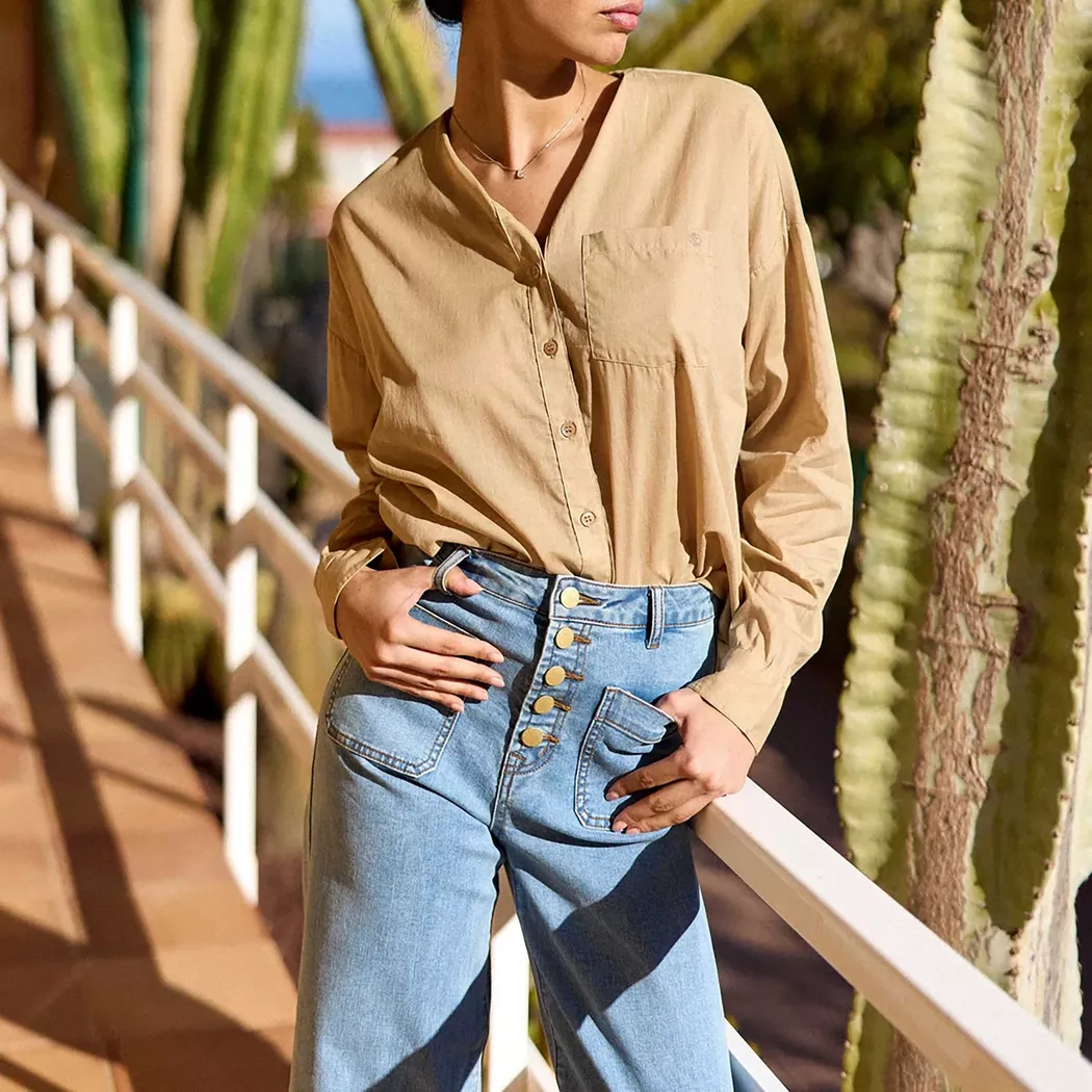 La Petite Etoile - Bluse, für Damen, Beige, Größe S