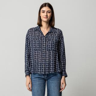 Manor Woman Chemisier à carreaux manches longues Regular Fit  