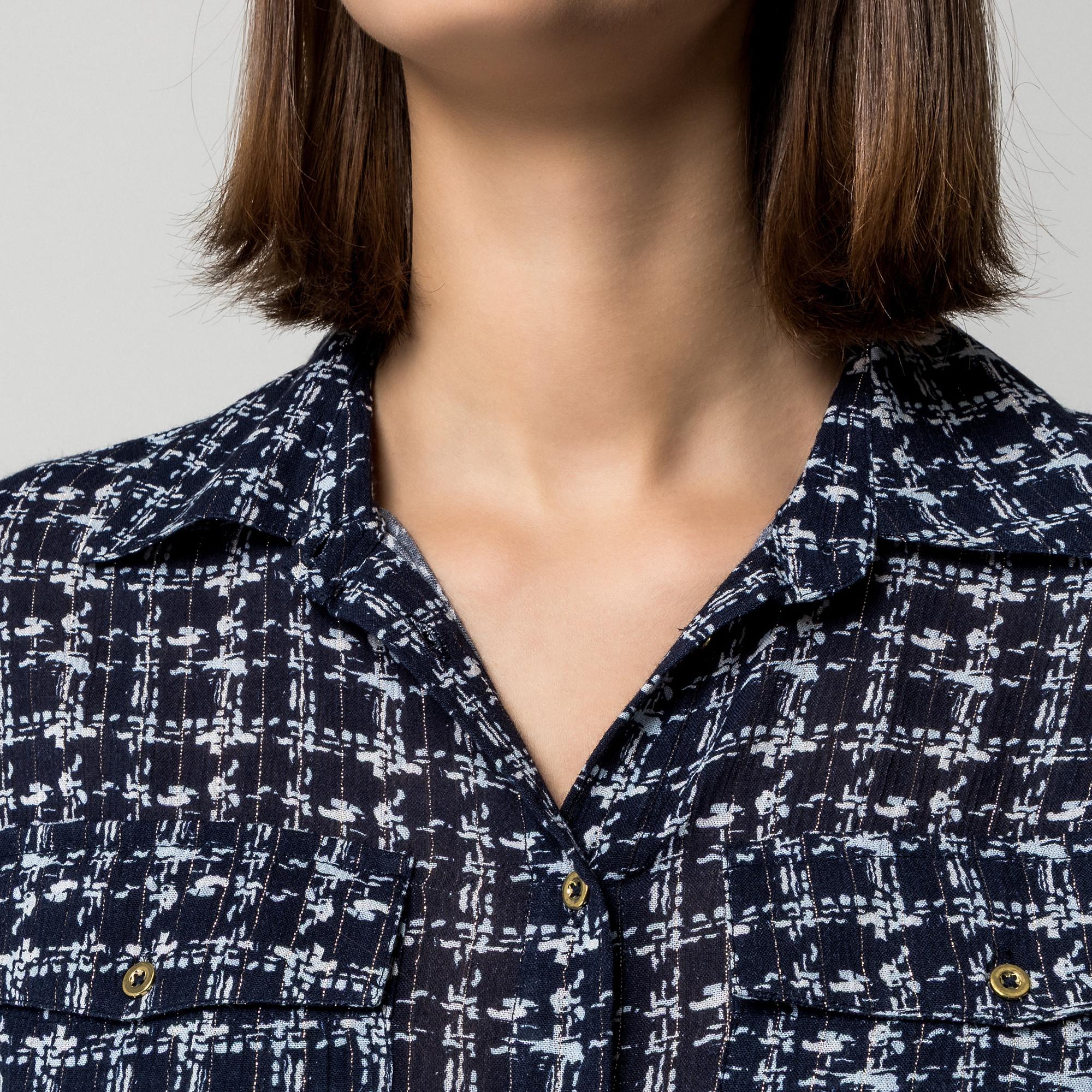 Manor Woman Chemisier à carreaux manches longues Regular Fit  