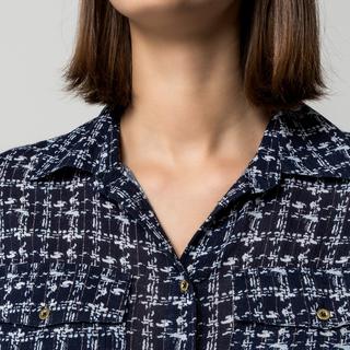 Manor Woman Chemisier à carreaux manches longues Regular Fit  