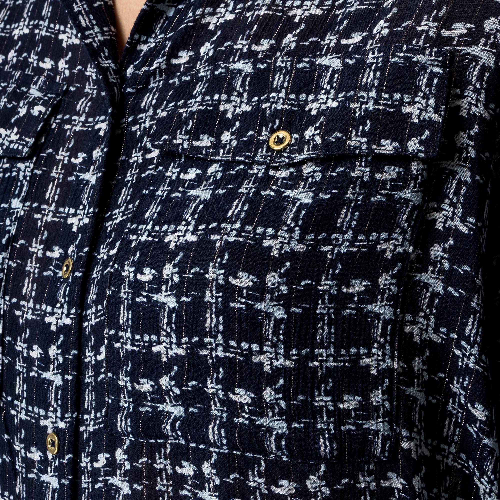 Manor Woman Chemisier à carreaux manches longues Regular Fit  