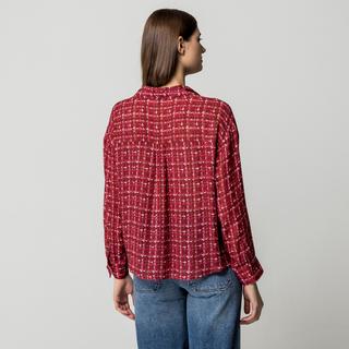 Manor Woman Karierte Langarmbluse Regular Fit  