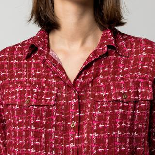 Manor Woman Karierte Langarmbluse Regular Fit  