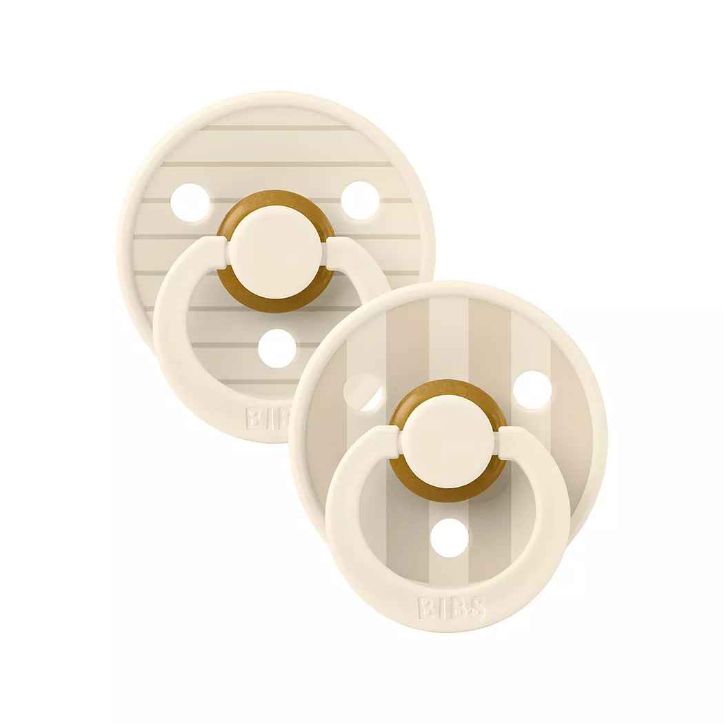 BIBS Studio Colour Pin Latex Ivory Vanilla Mix 2 pakk - Flere størrelser