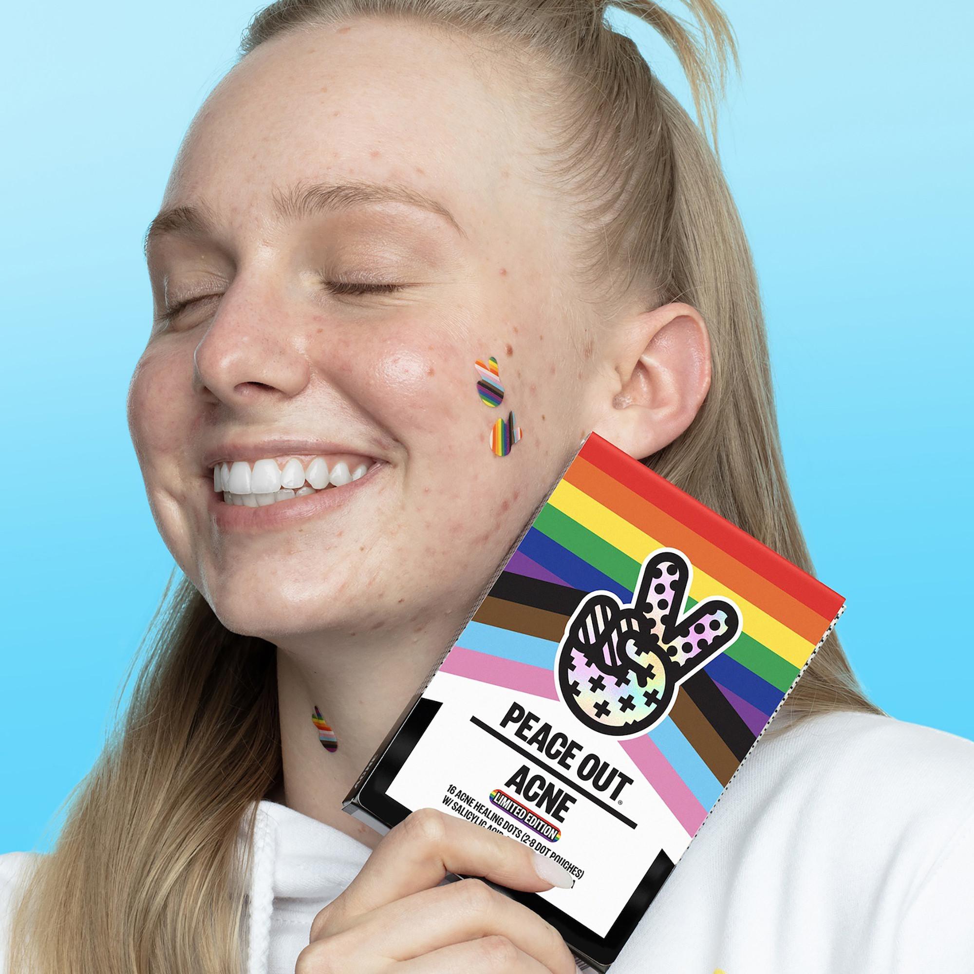PEACE OUT SKINCARE  Pride Limited Edition-Patches für Aknebehandlung mit Salicylsäure 