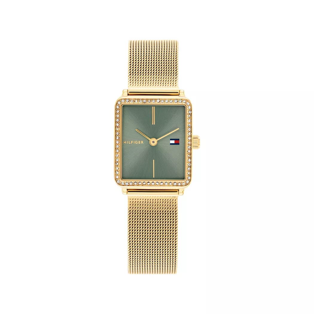 Tommy Hilfiger Montre Pour Femme Tea 21mm Gold / Matcha Green One Size Femme