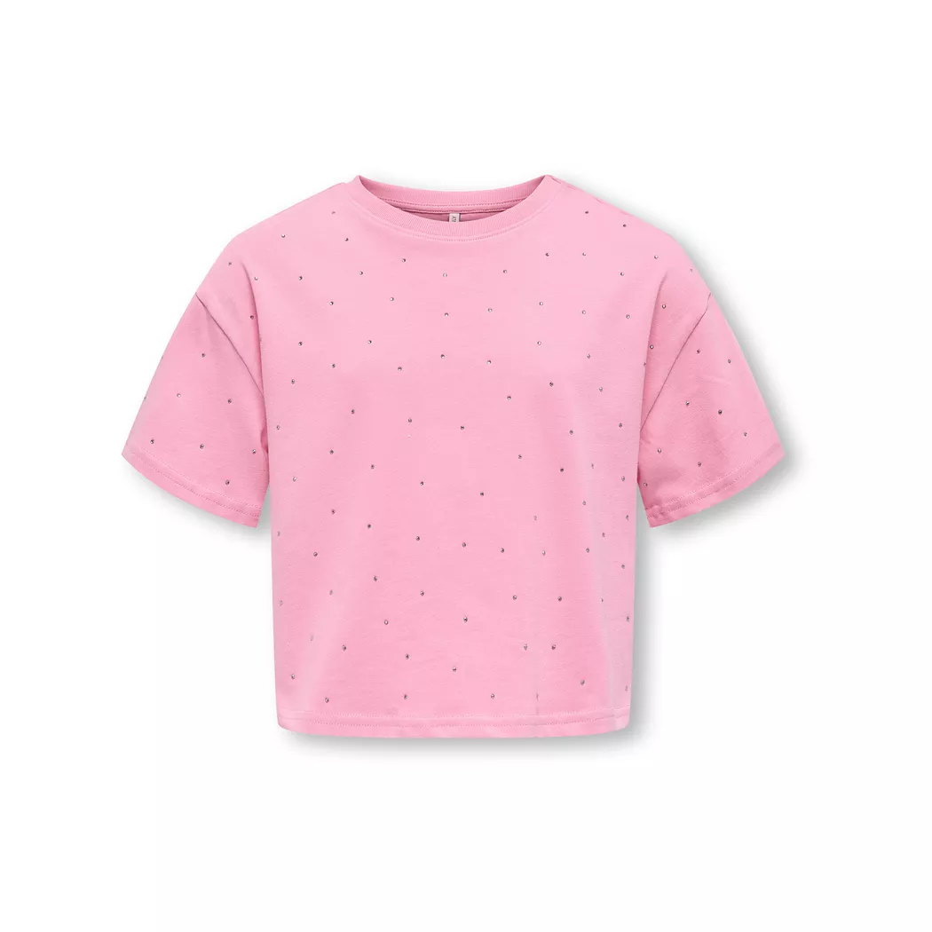 Kids Only Kogmonja S/S Studs Loose Tee Jrs T-Shirt Pink 134-140 2