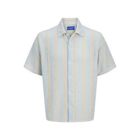 JACK & JONES Camicia a Maniche Corte a Righe  