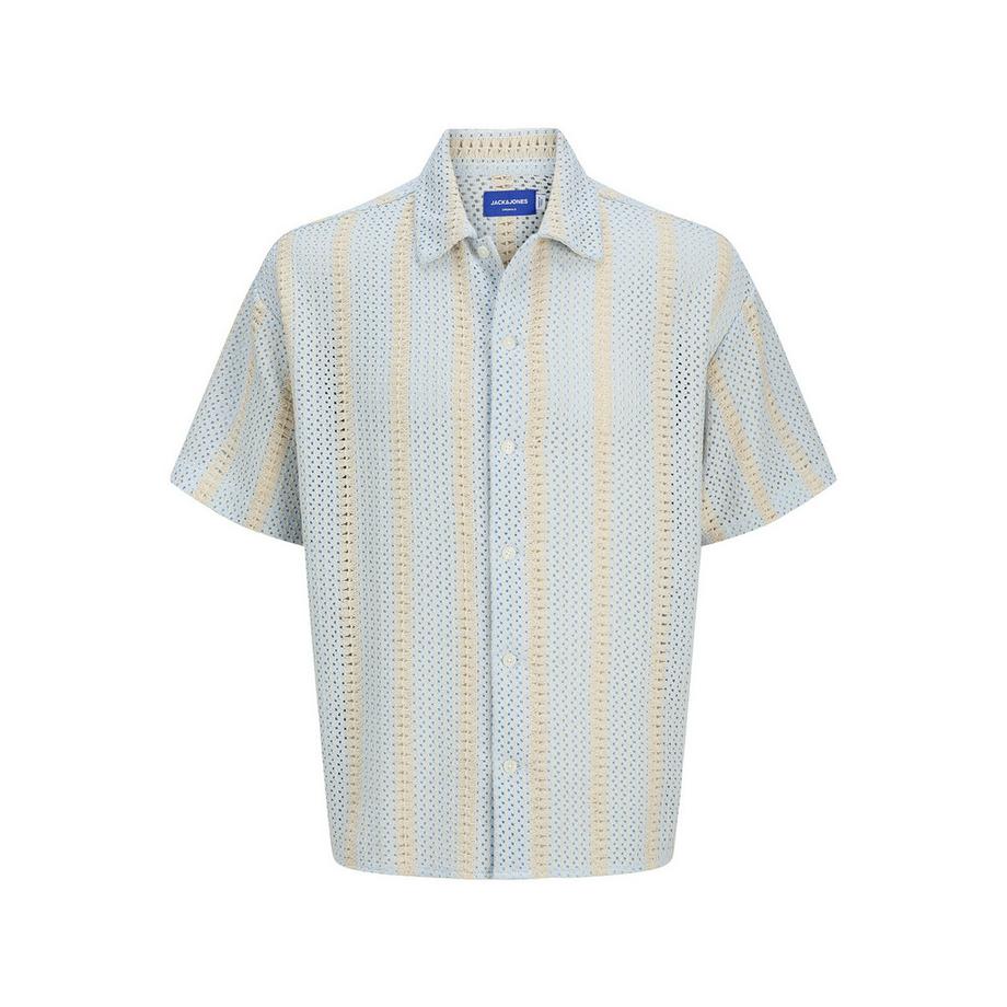 JACK & JONES Kurzarm Häkelhemd  
