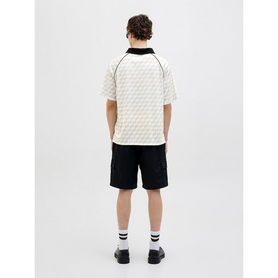 JACK & JONES Kariertes Kurzarm Poloshirt  