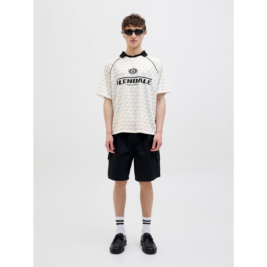 JACK & JONES Kariertes Kurzarm Poloshirt  