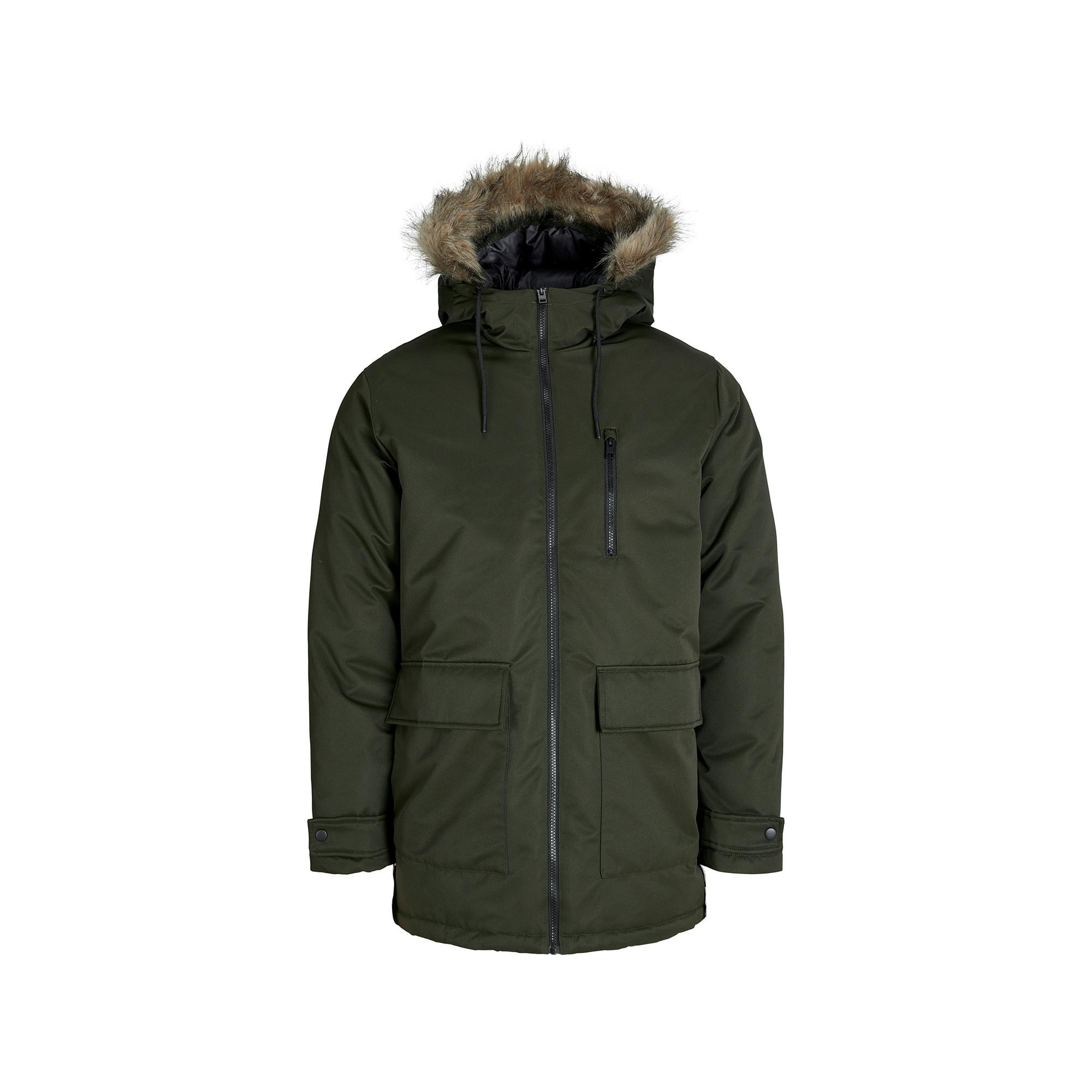 JACK & JONES Parka mit Kunstfellkapuze  