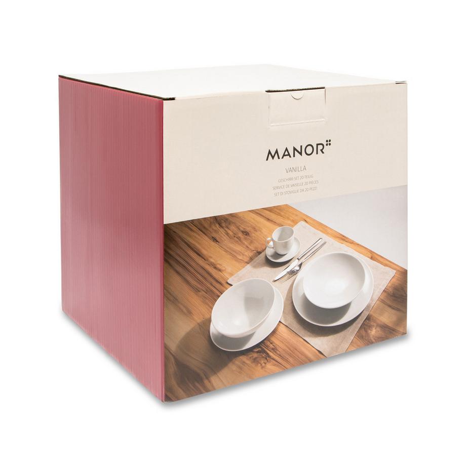 Manor Set da tavola 20 pezzi Vanilla 