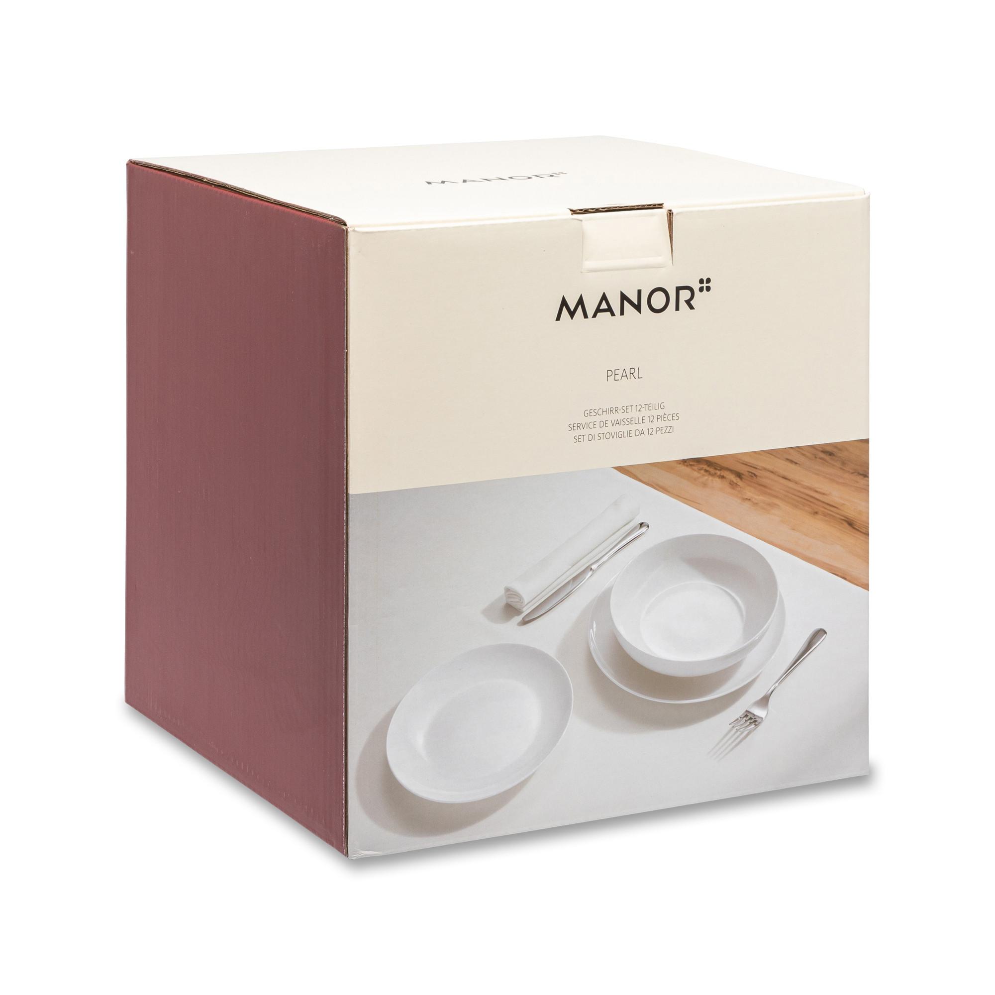 Manor Dinnerset, 12-teilig Pearl 
