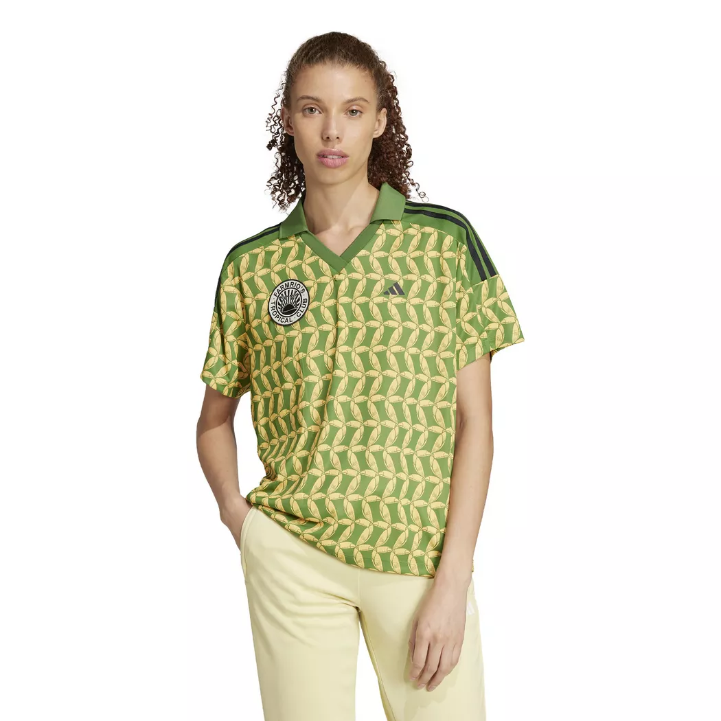 Adidas Chemise à Manches Courtes X Farm Crew Green / Semi Spark L Femme