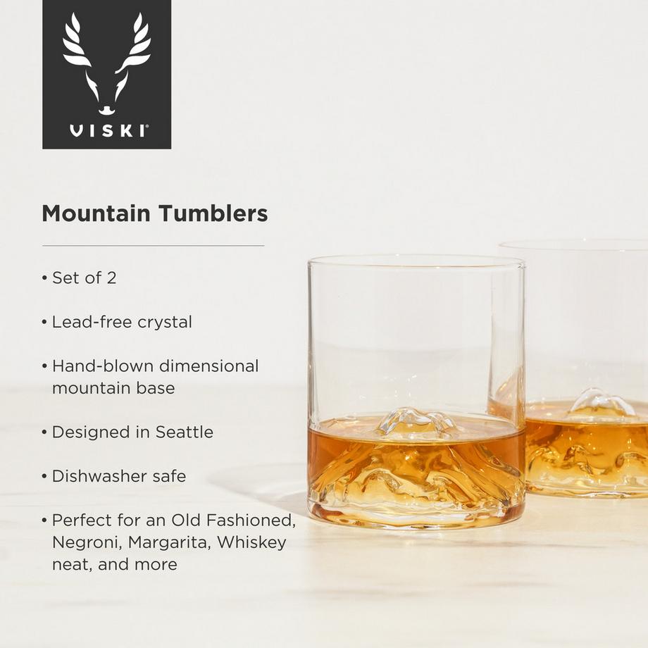 Viski Verre whisky, 2 pièces Mountain 