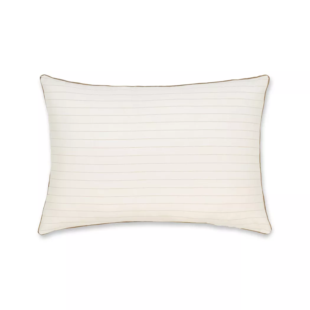 Manor - Kissenbezug, Willowra Flanell Gestreifter Kissenbezug, 60 x 60 cm, Braun
