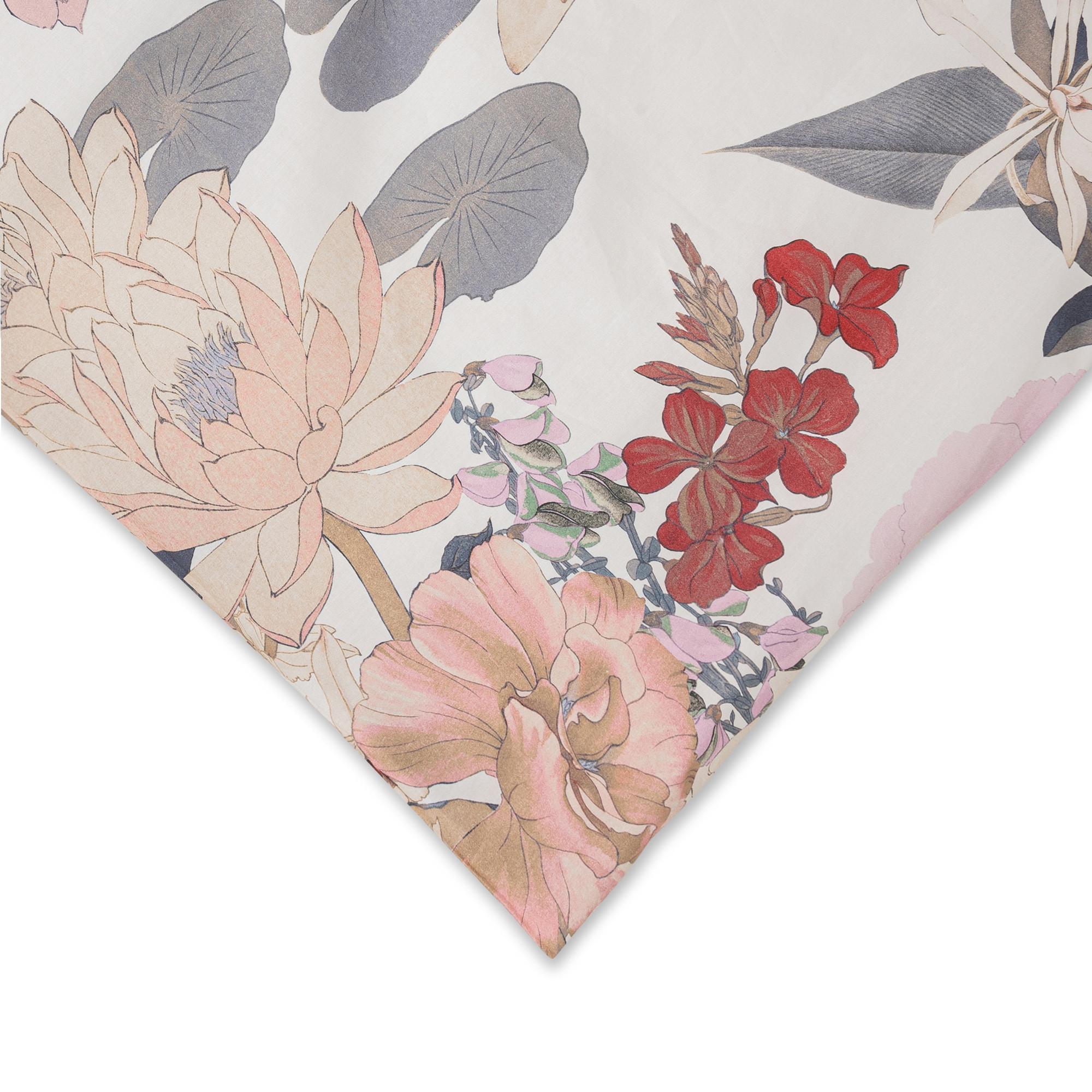 Somma Lotus Housse de Couette Florale  