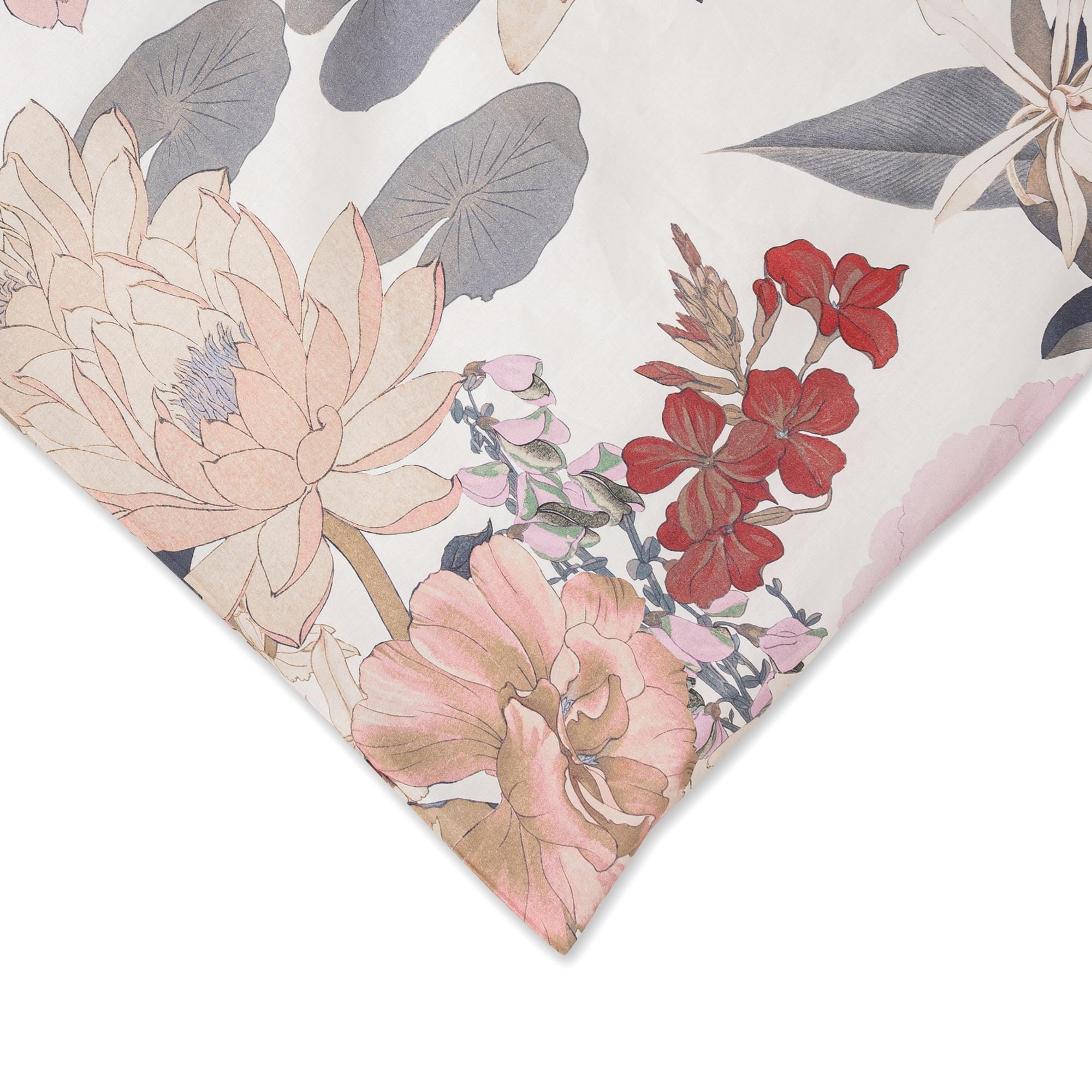 Somma Lotus Taie d'oreiller Florale  