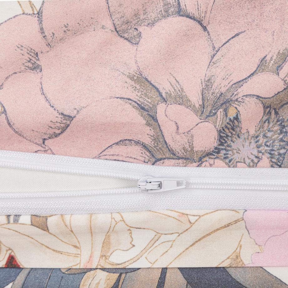 Somma Lotus Taie d'oreiller motif floral  