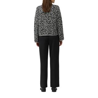 S. Oliver Black Label Pull Tricot Col Montant Imprimé Léopard  