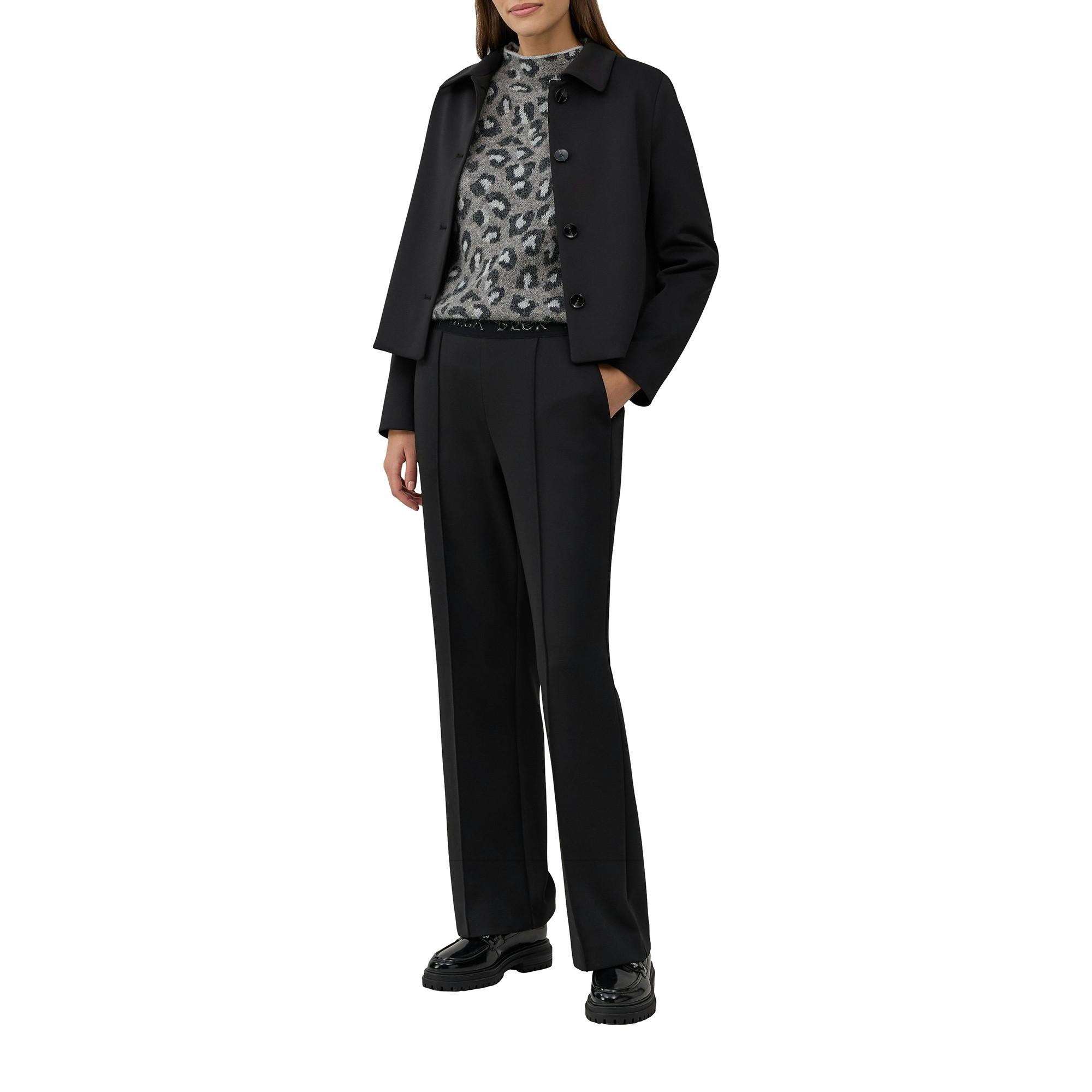 S. Oliver Black Label Pull Tricot Col Montant Imprimé Léopard  