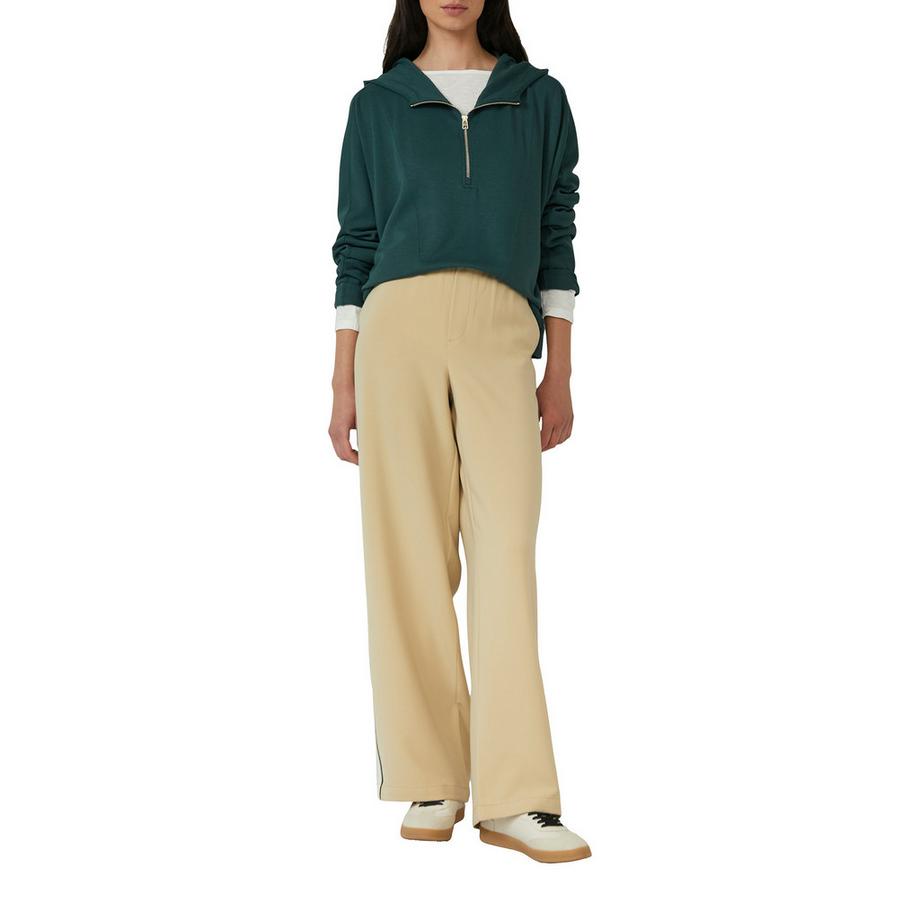 S. Oliver Red Label Scuba Half Zip Kapuzen-Sweatshirt  