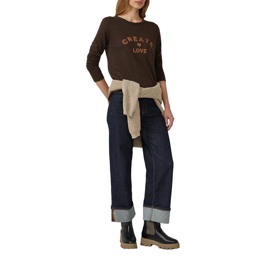 S. Oliver Red Label Langarm T-Shirt mit Print  