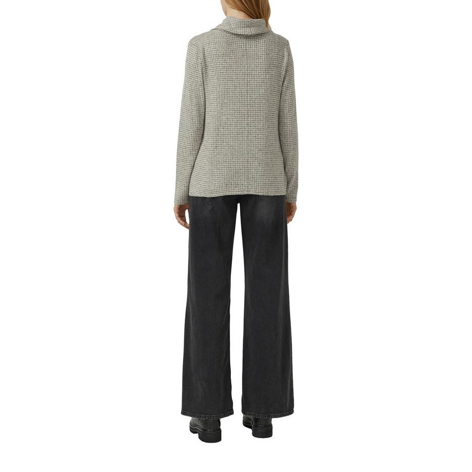 S. Oliver Red Label T-shirt a maniche lunghe con scollo a cascata  