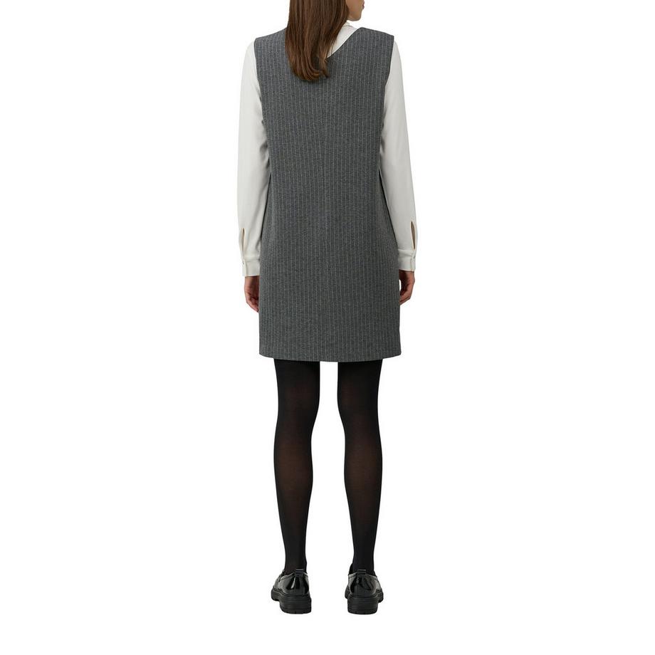 S. Oliver Black Label Robe sans Manches A-Ligne à Rayures Épingles  