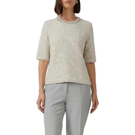 S. Oliver Black Label Maglione Lavorato a Maglia Maniche Corte Scollo Rotondo  