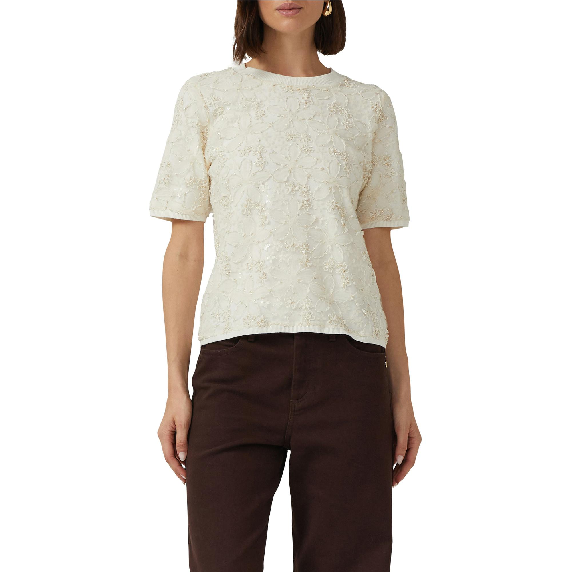 S. Oliver Black Label Pull Manches Courtes Tricoté  