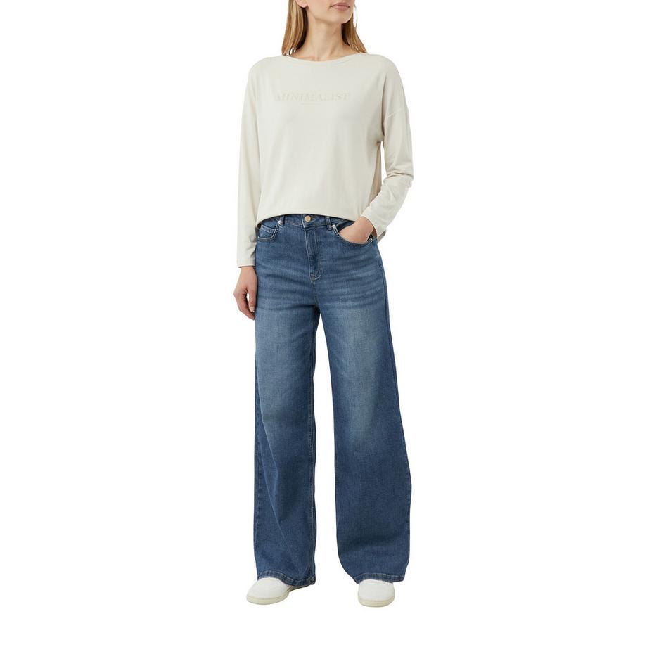 Comma T-shirt a maniche lunghe con stampa minimalista  