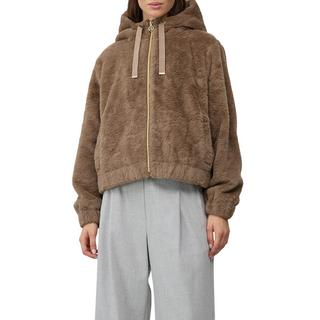 S. Oliver Black Label Kapuzenjacke aus Fellimitat  