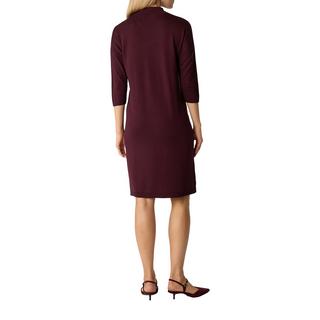 Comma Robe Midi Mock Neck Coupe Ajustée  