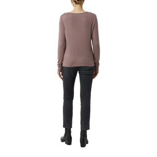 Comma Langarm V-Ausschnitt T-Shirt  