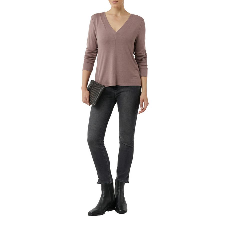 Comma T-shirt Manches Longues Col V  