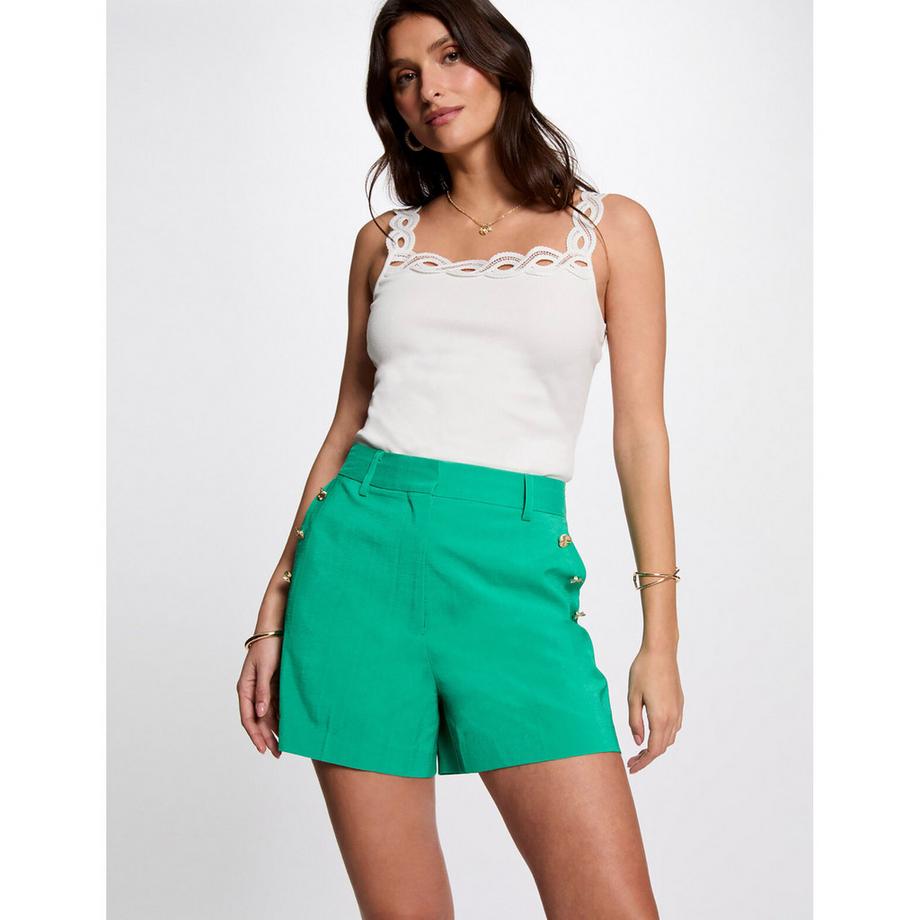 MORGAN Pantaloncini con bottoni decorativi  