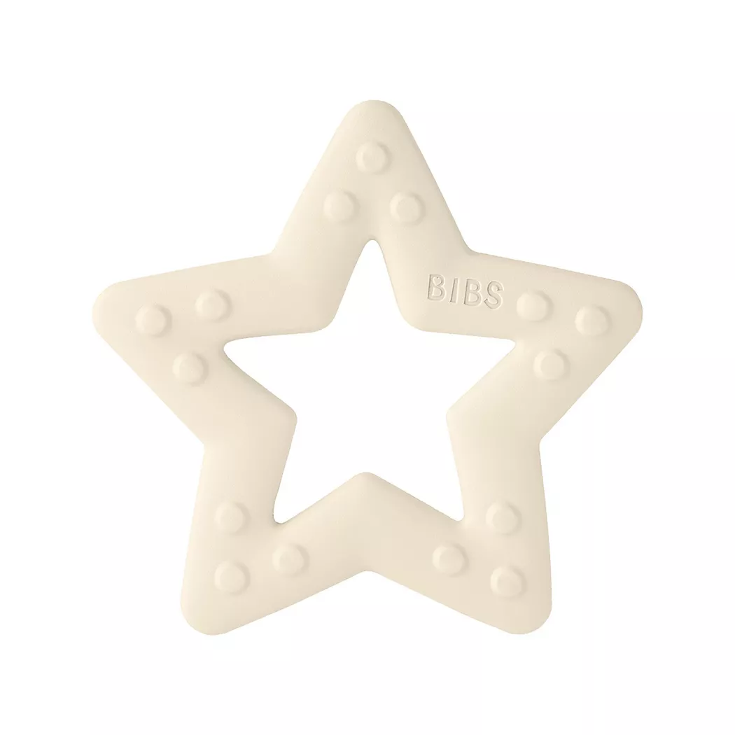 Bibs  Baby Bitie Bitering Stjerne, Ivory 2