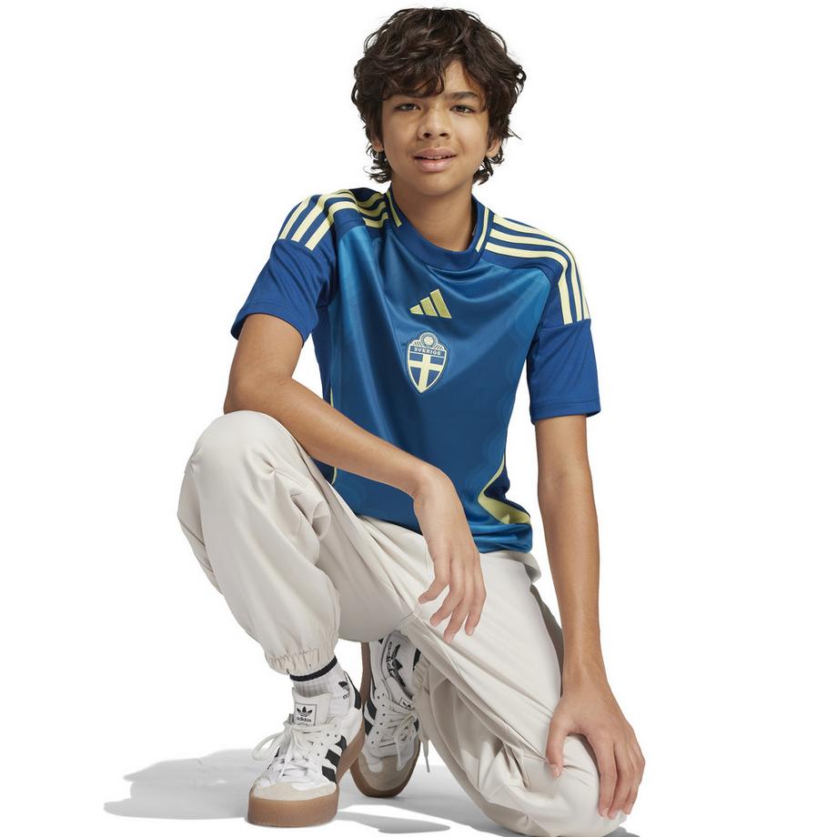 adidas Kids Schweden Away Fussball Trikot 