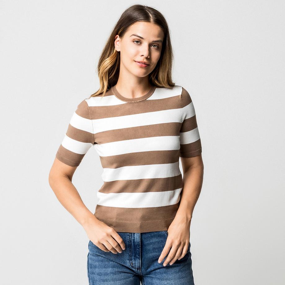 Manor Woman Pullover Manches Courtes Col Rond  