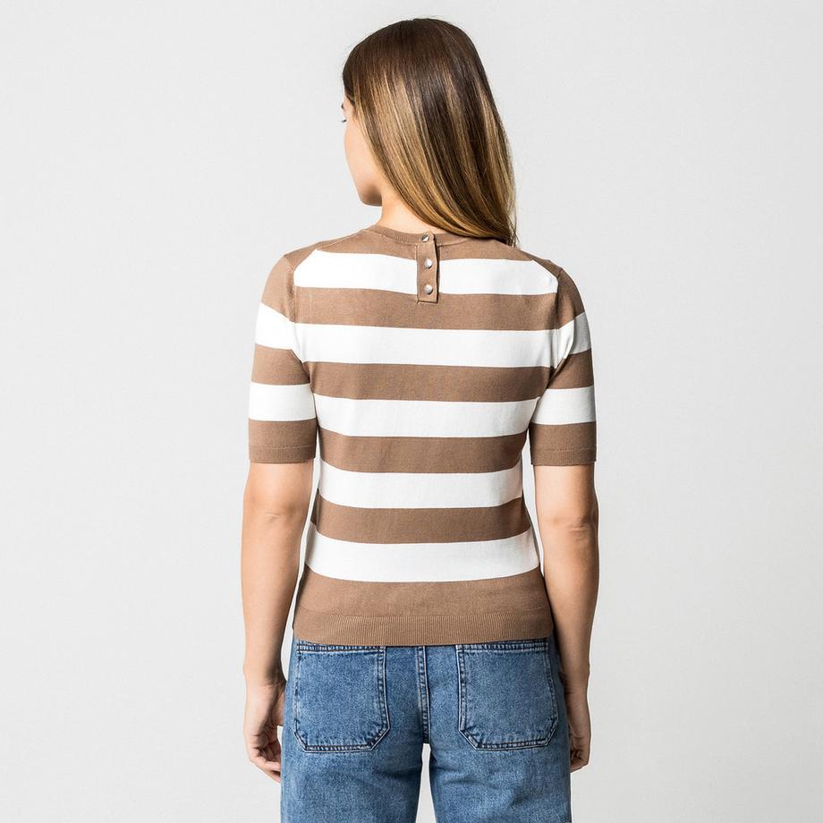 Manor Woman Pullover Manches Courtes Col Rond  