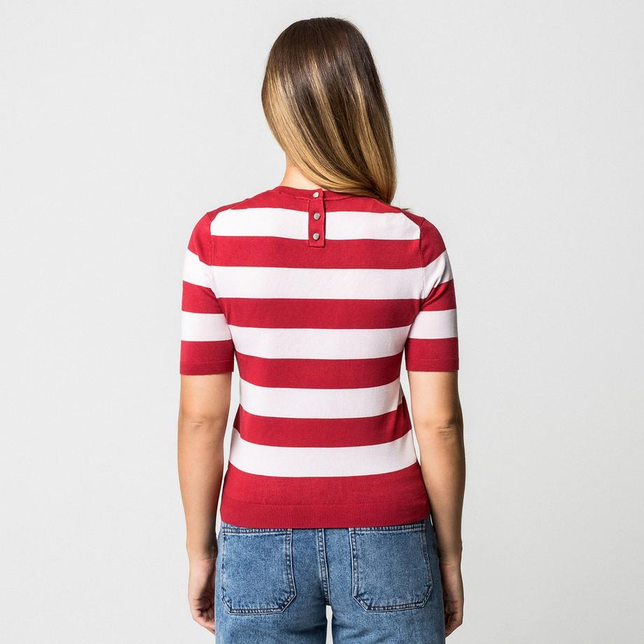 Manor Woman Pullover Manches Courtes Col Rond  