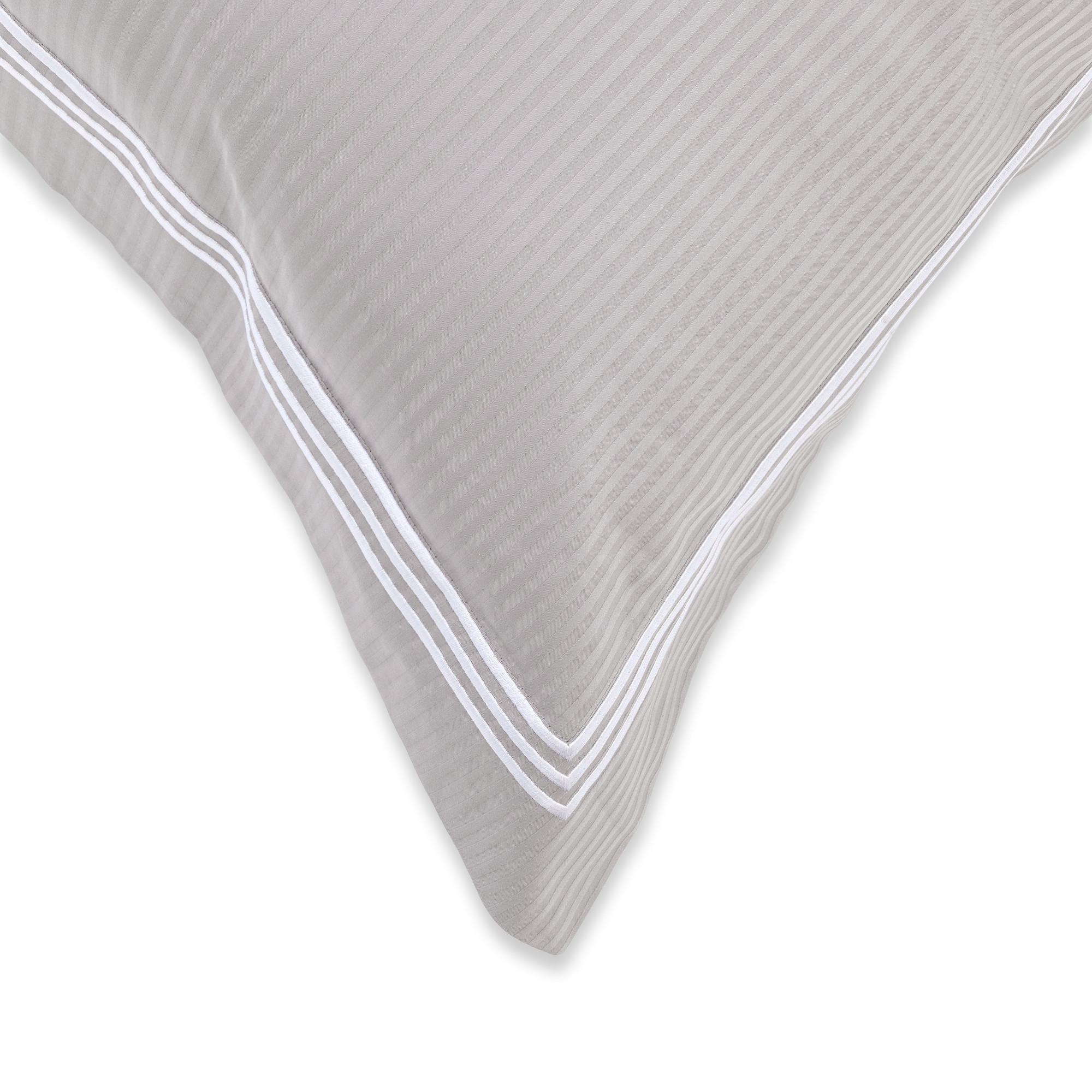 Manor Ventidue Federa in raso a righe  