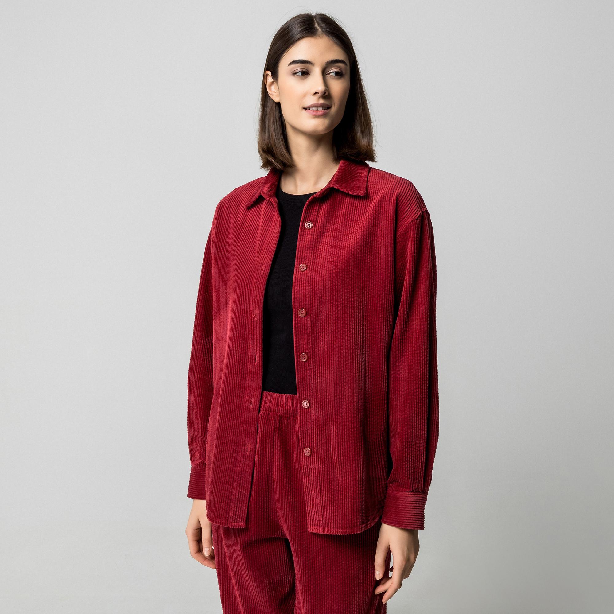 Manor Woman Cord Langarmhemd  