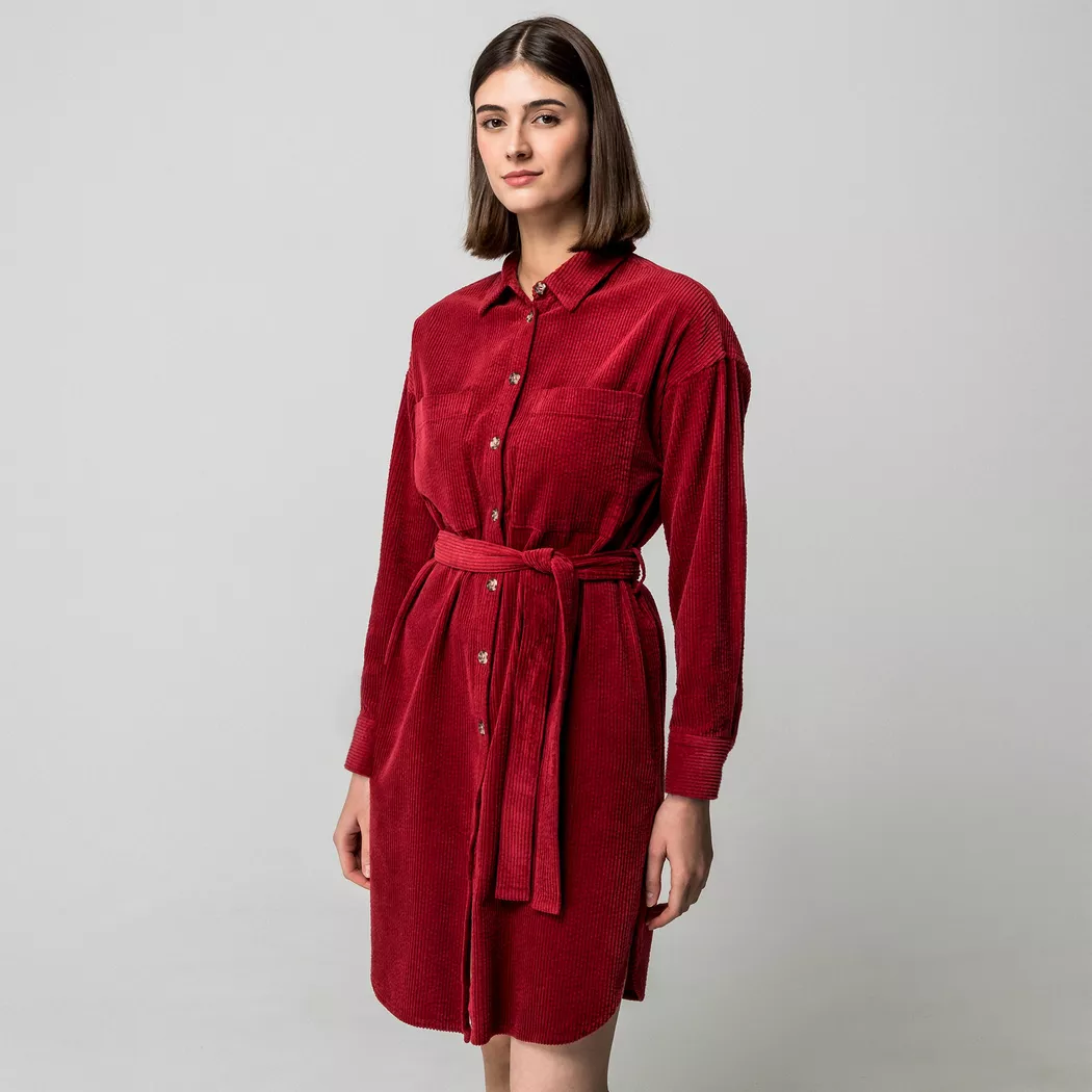 Manor Woman - Blusenkleid, für Damen, Bordeaux, Größe 42