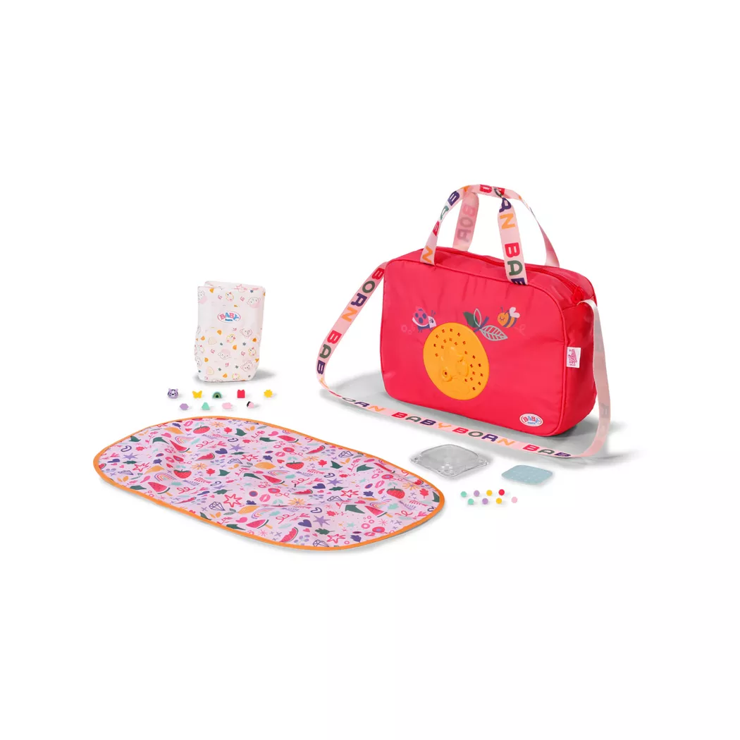 Zapf creation - Baby Born Pinplay Wickeltasche, Multicolor