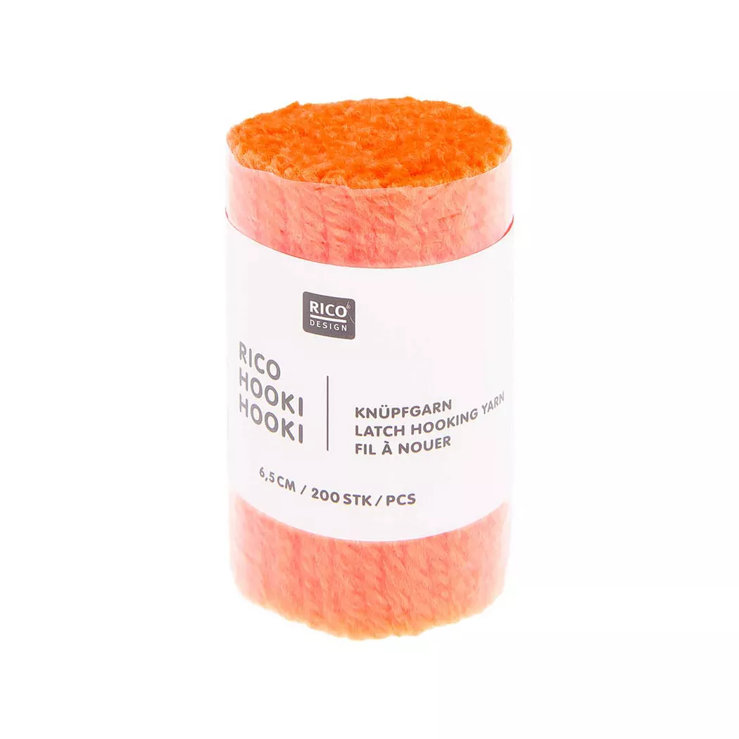 Rico Design Rico Hooki Hooki Knüpfgarn Neonorange