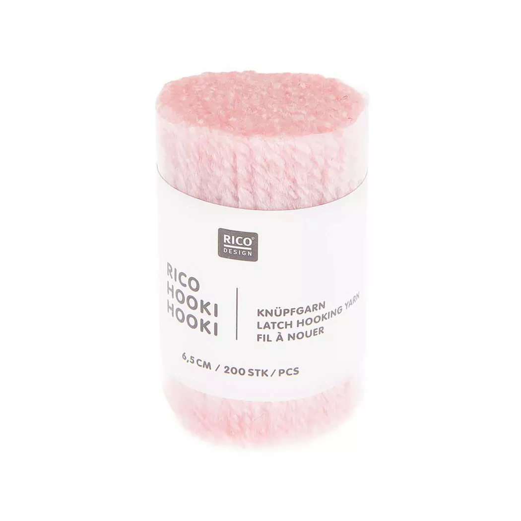 RICO-Design - Filato per annodare, 6.5CM, Rosa