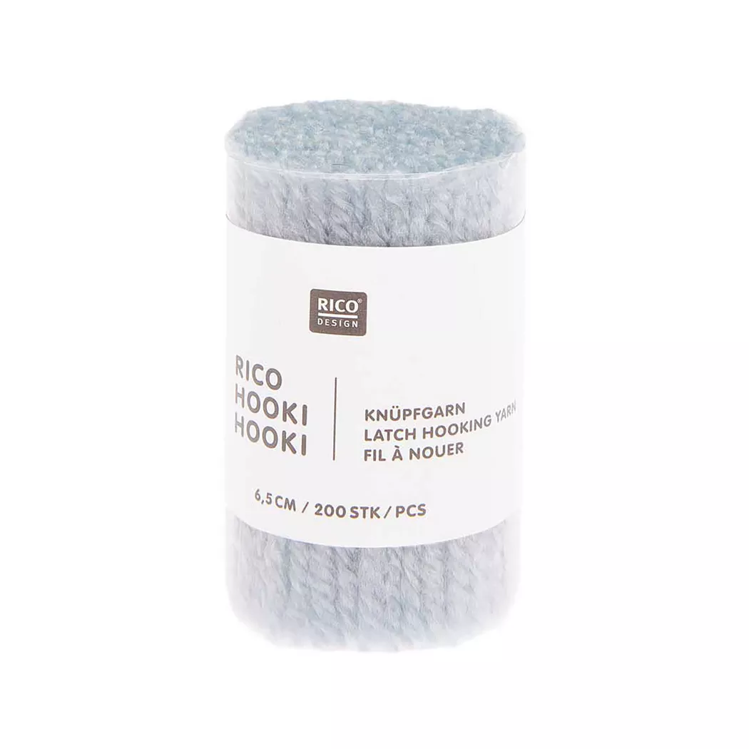 Rico Design Rico Hooki Hooki Knüpfgarn Hellblau
